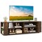 Costway 59'' Wood TV Stand Console Storage Entertainment Media Center w/ Adjustable Shelf